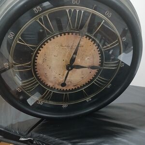 Classic Black and Gold Wall Clock